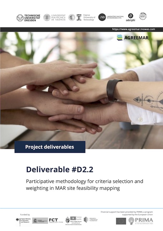 AGREEMAR Deliverable D2.2 Participative methodology for criteria selection and weighting in MAR site feasibility mapping