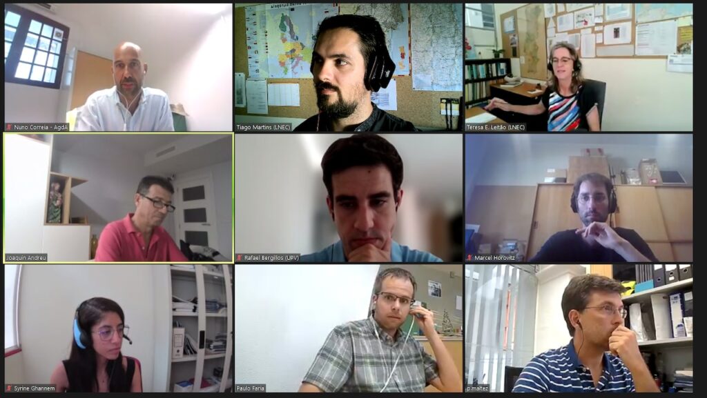 LNEC, UPV and AgdA met online on 30 June 2023 to discuss the applicability of AQUATOOL for the Alentejo water supply system.